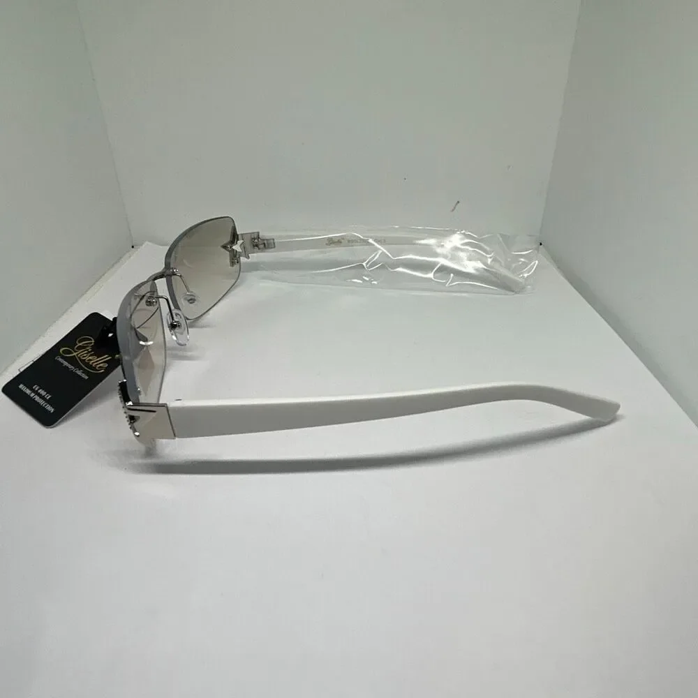 Giselle Rimless Star Accent UV400 Fashion Sunglasses – New with Tags